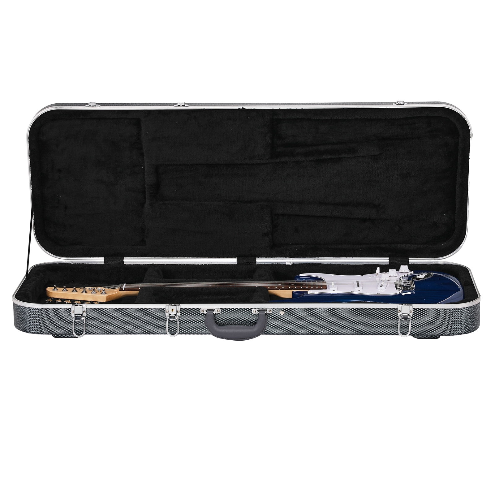 Electric Guitar ABS Molded Hard Case for GST GTL 170 SG and Burning Fire Style Flat Grayish Blue