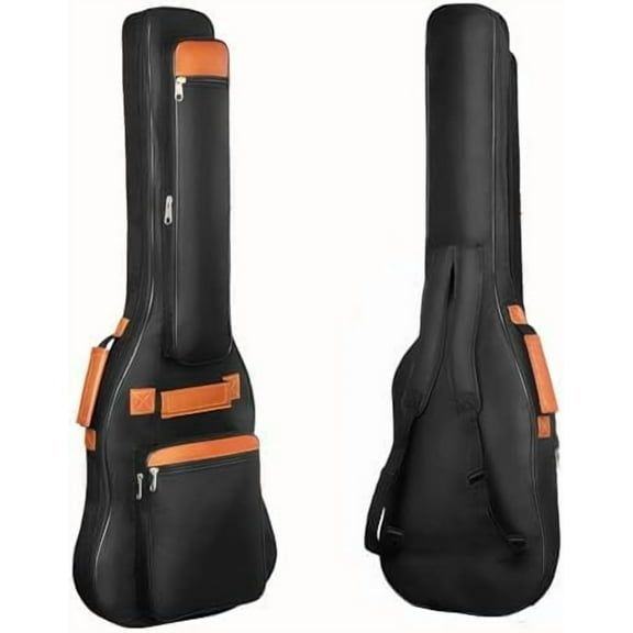 Electric Guitar Bag Gig Bag 6mm Padding Padded Backpack Neck Strap and Pockets Soft Guitar Case$$Music