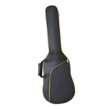 Electric Guitar Bag Thick Padding Instrument Case Adjustable Shoulder Strap, Bass Guitar Gig Bag for Electric Bass orange
