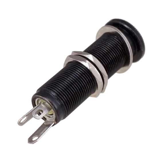 Electric Guitar Bass 1/4Inch Barrels Jacks Cylinder Input/Output Mono Active Long Threaded Jacks Socket Guitar Accessory