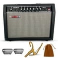 thumbnail image 1 of Electric Guitar Bass Amp 50 Watt Amplifier Built in Speaker 2 Input Headphone Jack & LineOut Input Includes Boost Crunch Master 3 EQ – Black 5 Core, 1 of 13