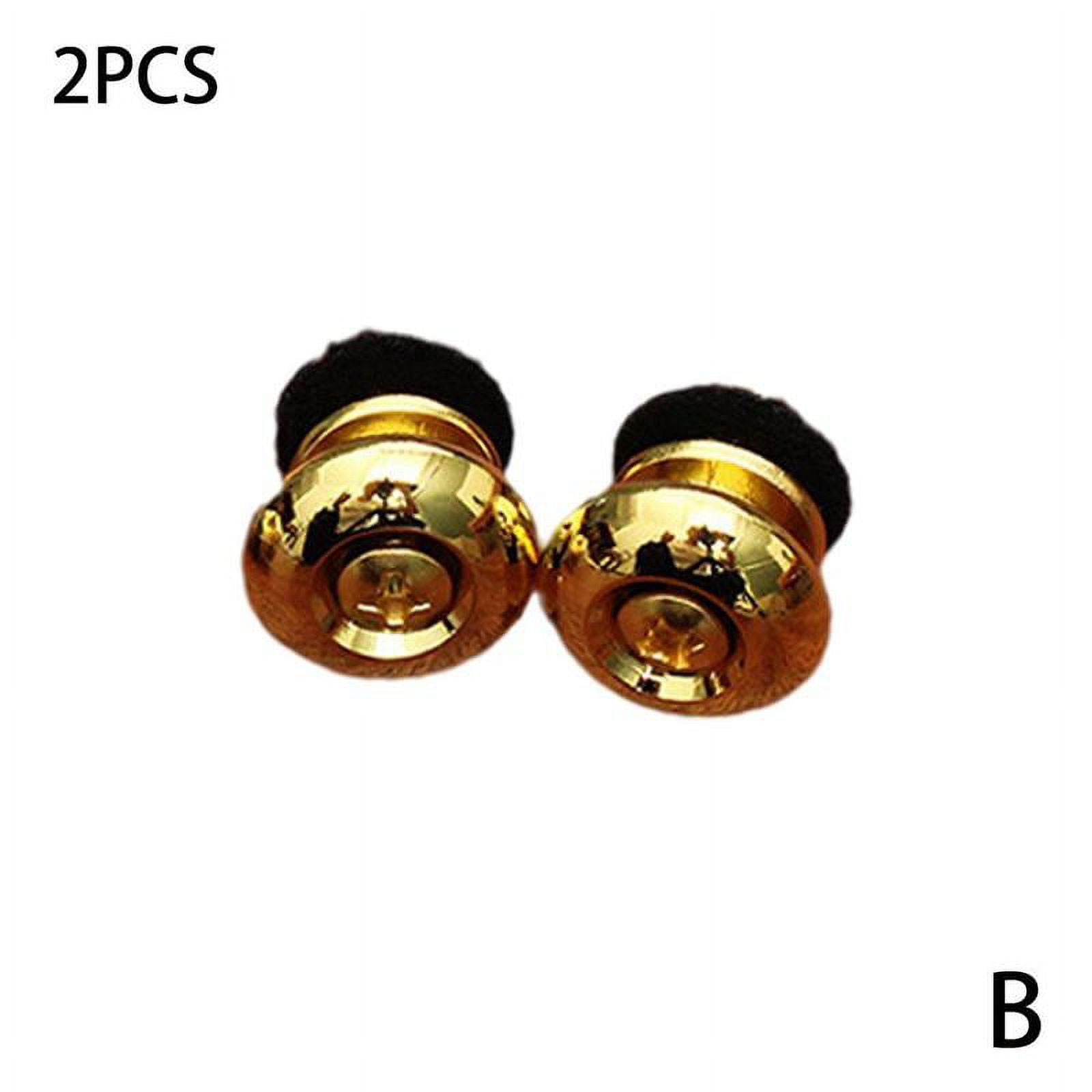 Electric Guitar Bass Strap Button Locks Metal Buckle Nuts Holder ...