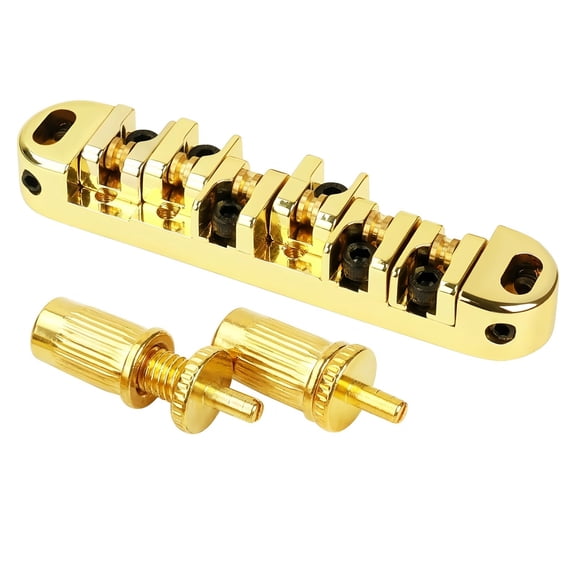 Electric Guitar Bridge Replacement Metal 6 String Guitar Bridge Professional Roller Saddles Bridge Tailpiece Enduring