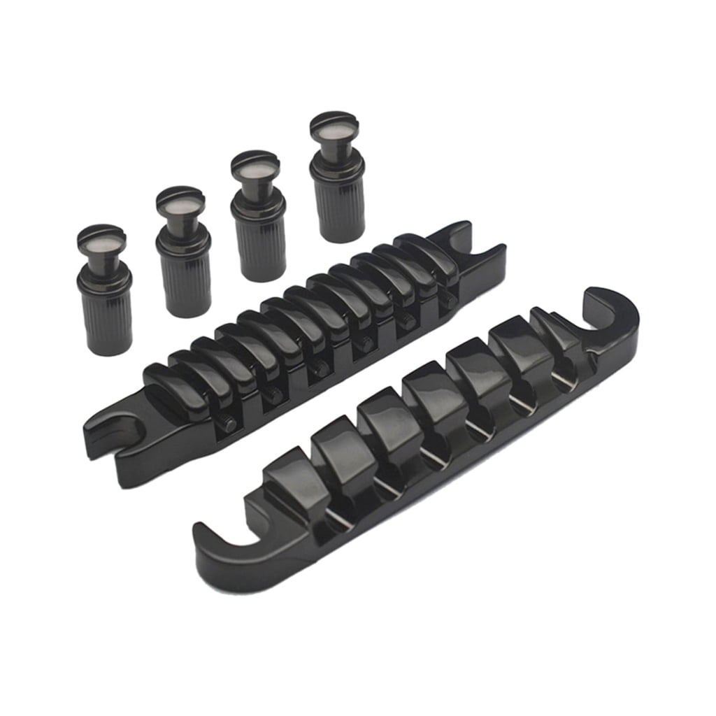Electric Guitar Bridge Split Guitar Bridge Tailpiece Individual Saddles for 6 String Electric Guitars Replacement Parts