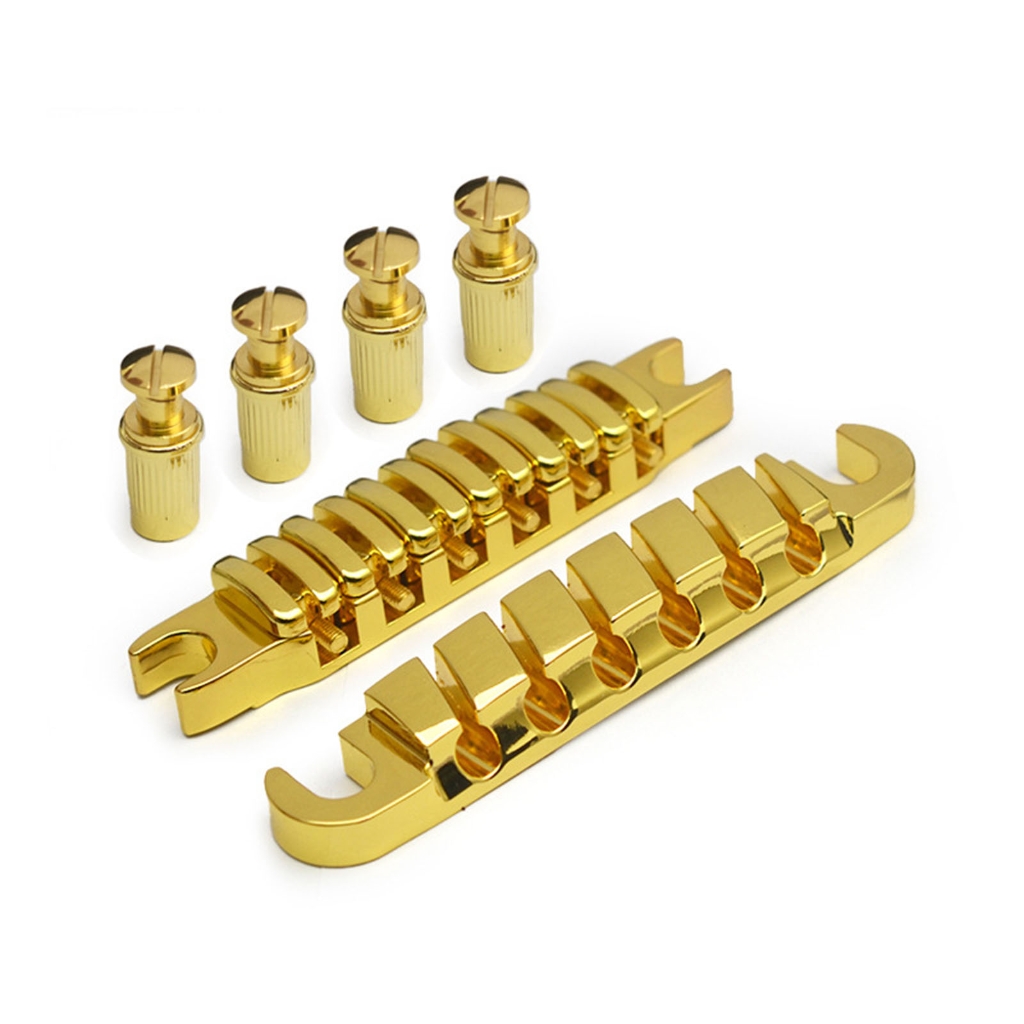 Electric Guitar Bridge Split Guitar Bridge Tailpiece Individual Saddles for 6 String Electric Guitars Replacement Parts