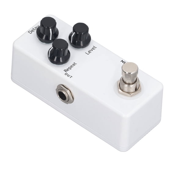 Electric Guitar Delay Effect Pedal with Aluminum Alloy Build LED Indicator and Three Knob Control for Precise Sound Shaping Essential Musical Instrument Accessory