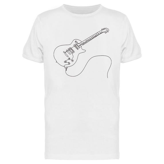 Electric Guitar Design T-Shirt Men -Image by Shutterstock, Male Large