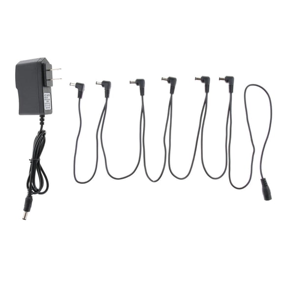 Electric Guitar Effect Pedal,Daisy Chain,Guitar Effect Pedals Cable,1 to Cable Splitter Cord,Right Angle Round Jacks