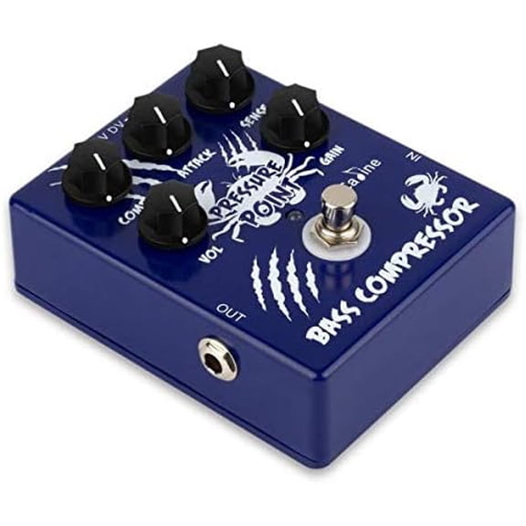 Electric Guitar Effects Pedal Mini Bass Compressor True Bypass Effect Pedal Aluminium-alloy Blue CP-45$$Music
