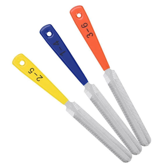 Electric Guitar File 3pcs Set, Electric Guitar Bass Guitar File Nut File Doubles Edge Nut Slotting File Luthier Tool Set