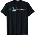 Men's Rocker Image Electric Guitar Heartbeat Guitarist Rocker Men Boys T-Shirt - Walmart.com