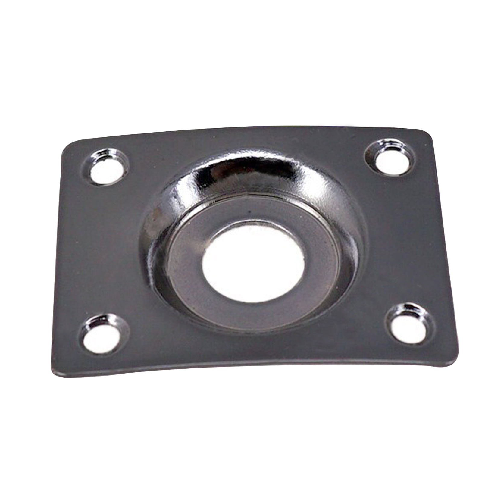 Electric Guitar Jack Cover Square Baffle Output Metal Jack Plate for