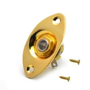 Electric Guitar Jack Plate Oval Output Jack With Screws-50% off X5A3