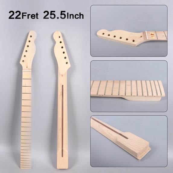 Electric Guitar Neck 22 Fret 25.5 Inch Maple Fretboard for TL Tele Guitar Necks
