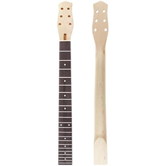 Electric Guitar Neck 22 Fret Mahogany Neck Maple Fretboard with White Trapezoid Dots Inlay Natural For Gibson LP Guitars Parts Replacement$$Music