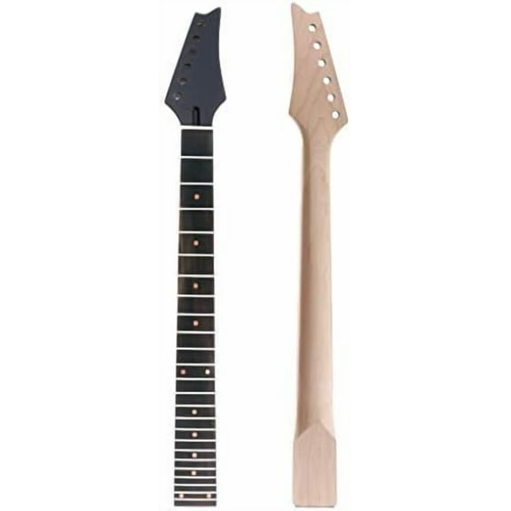 Electric Guitar Neck Maple Head Rosewood Fretboard 24 Fret for IBZ Parts Replacement Black$$Music
