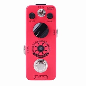 Electric Guitar Pedal Mini Compressor Effects Pedal Ultimate Comp 2 Modes Guitar Effect Pedal Pure Analog True Bypass,1 * Guitar Effect Pedal,Red