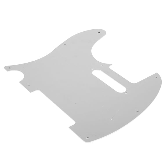 Electric Guitar Pickguard High Strength Scratch Proof Aluminum Alloy Front Guitar Guard Plate Silver