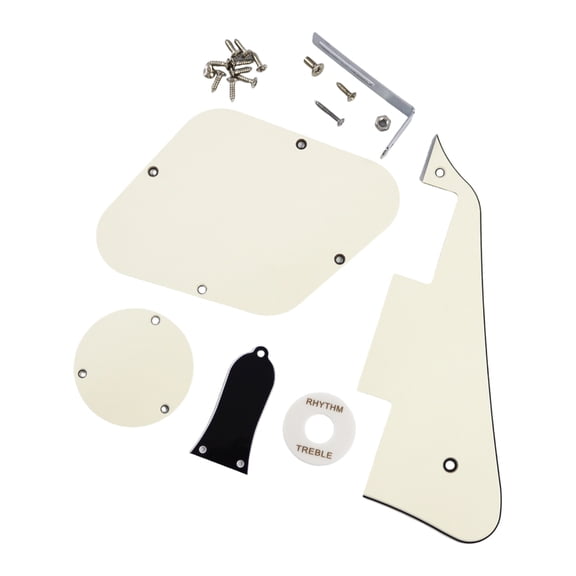 Electric Guitar Pickguard Replacement with Mounting Screw and Switches Cavity Cover