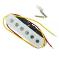 thumbnail image 1 of Electric Guitar Pickup Kit, Single Coil Pickup Loaded Highout Pickup Replacement Fit for 6 String Guitar, 1 of 8