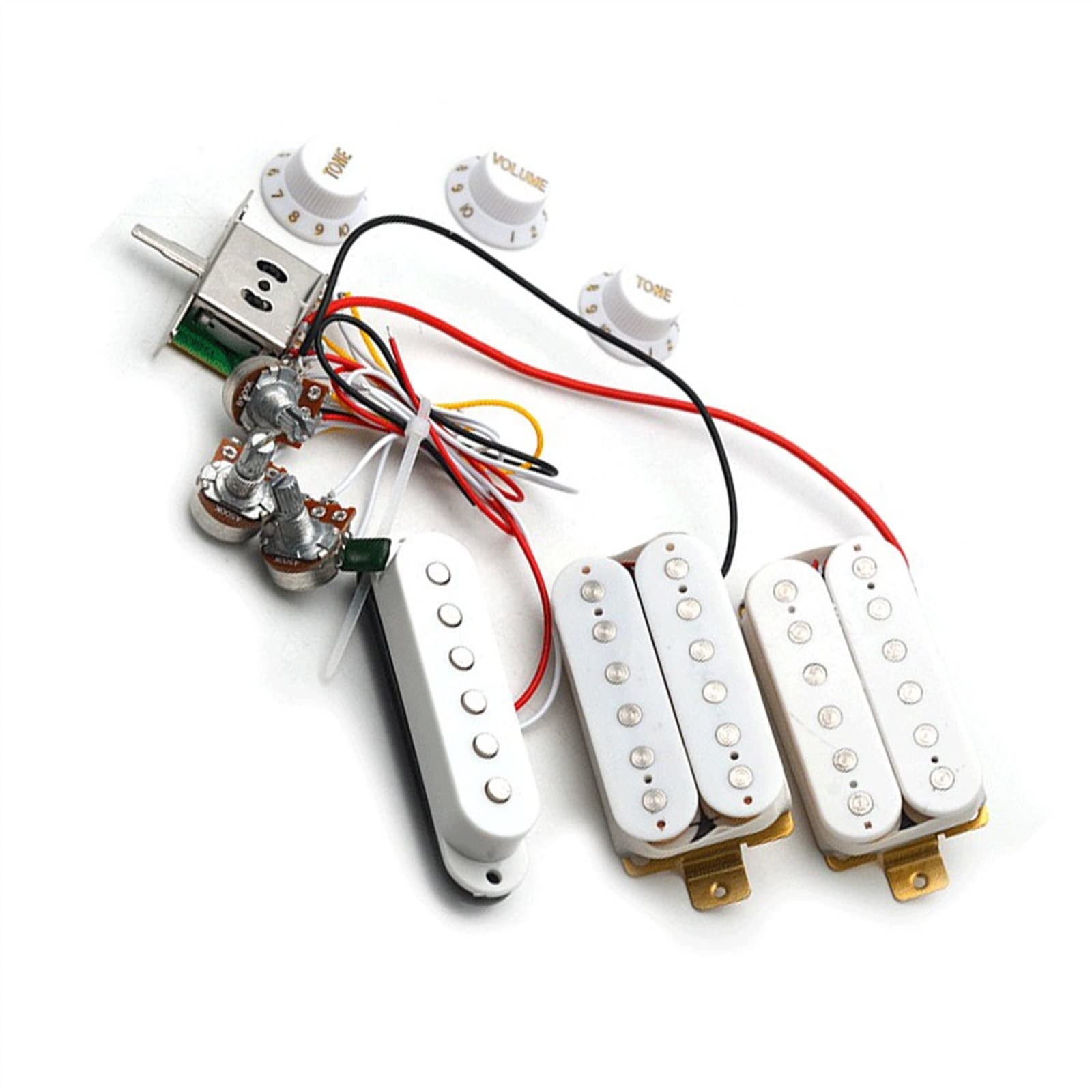 Electric Guitar Pickup Wiring Harness Prewired 5Way Converter Pickup