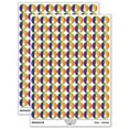 thumbnail image 1 of Electric Guitar Silhouette 200+ Round Stickers - Rainbow - Gloss Finish - 0.50" Size, 1 of 3