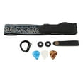 Electric Guitar Strap Adjustable Nylon Embroidered Shoulder Strap with