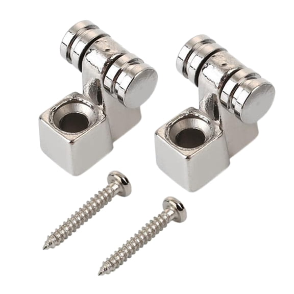 Electric Guitar String Tree with Mounting Screws,2-Piece Pack (Chrome)