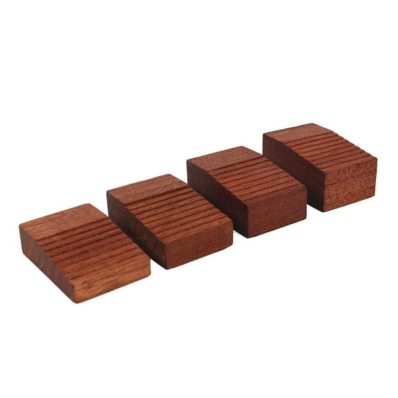 Electric Guitar Tremolo Bridge Setup Blocks for Floyd Rose Floating Tremolo System, Solid Mahogany, 4 Sizes