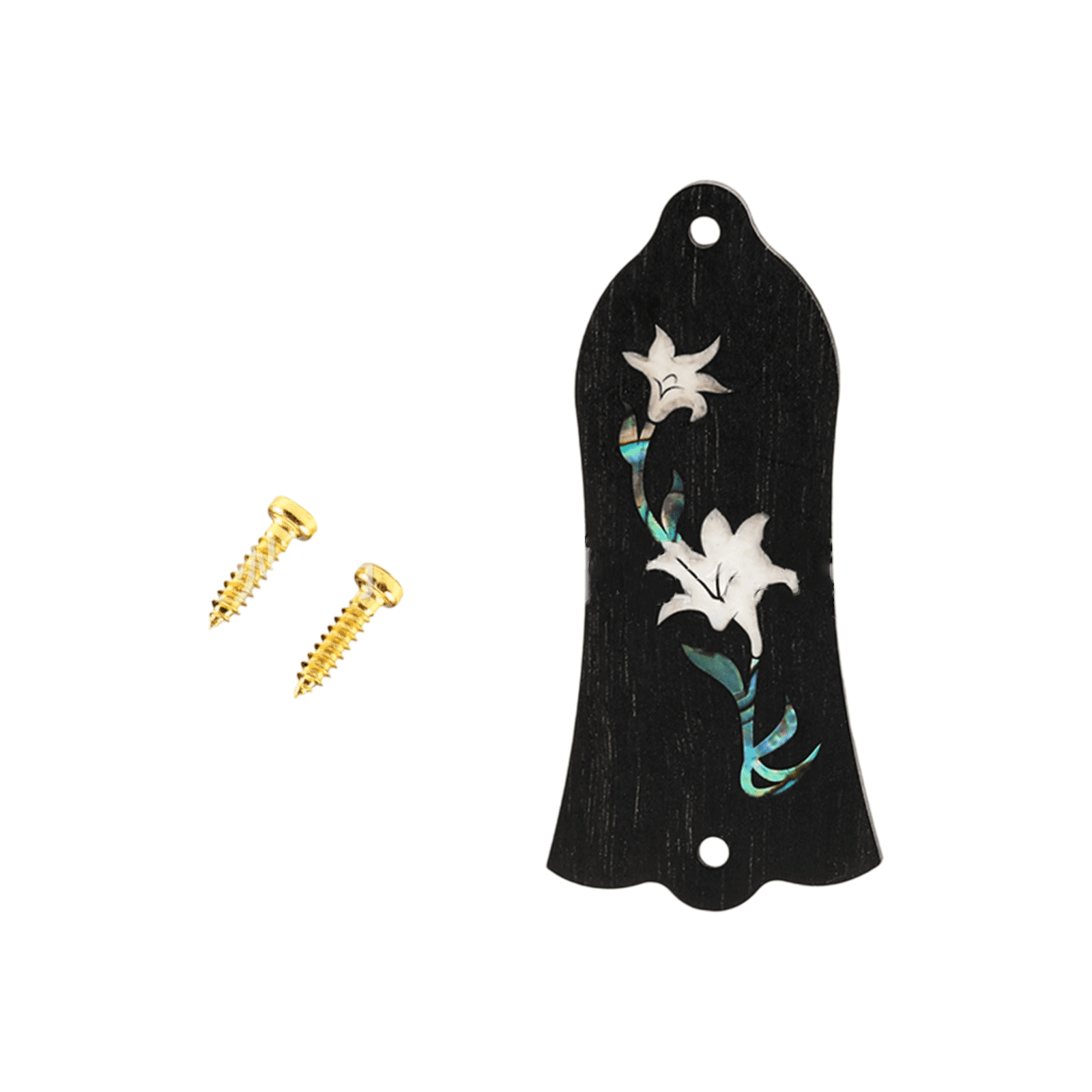 Electric Guitar Trusses Rod Cover Bells Shape 2 Holes Decorative Protections Case Guitar Replacement Part Enduring