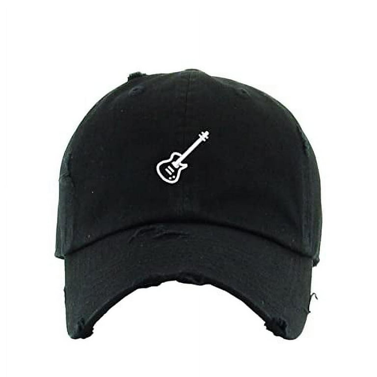 Black distressed cap clearance