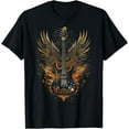 thumbnail image 1 of Electric Guitar Wings T-Shirt – Baroque Rock Art Graphic Tee for Music Lovers, 1 of 4
