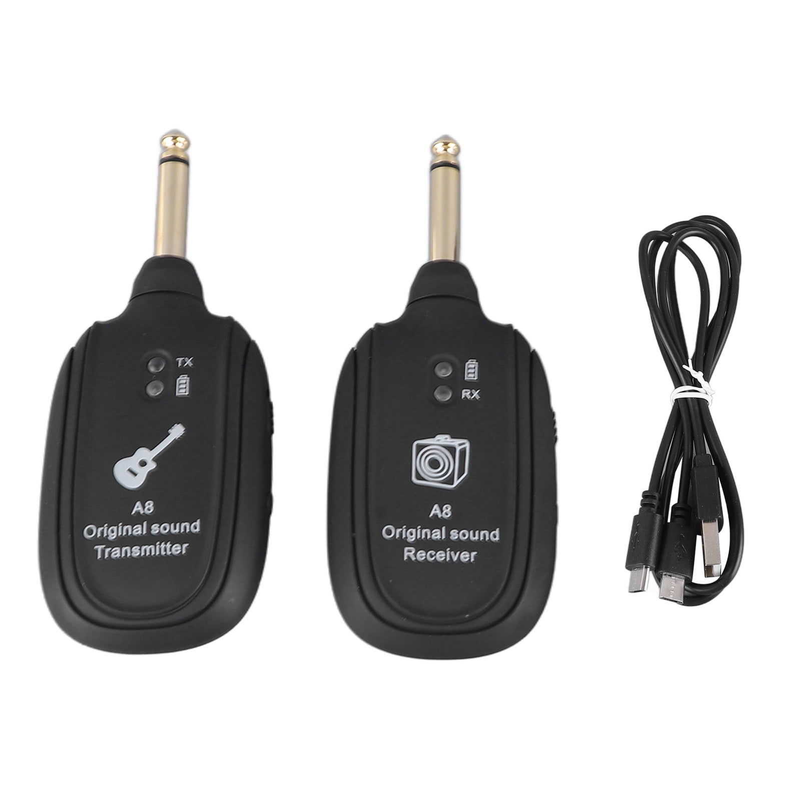 Electric Guitar Wireless System Transmitter Receiver Set Sound Pickup