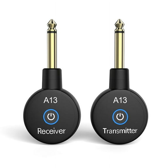 Electric Guitar Wireless Transmitter Electric Blowpipe Transceiver Musical Instrument Accessories A13,Black