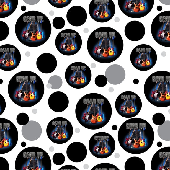 Electric Guitars Gear Up Rock and Roll Premium Gift Wrap Wrapping Paper Roll