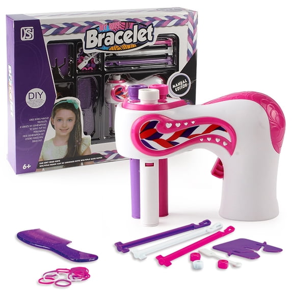 Electric Hair Braiding Machine,Hair Braiding Machine Automatic Hair Braider Automatic Hair Automatic Rotating Hair Twisting Tool with Safe Design, Efficient for Girls and Kids DIY Styling