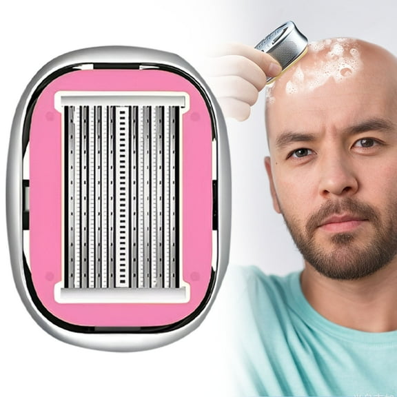 Electric Hair Clipper-Manual Bald Head Shaving Tool Mens Manual Bald Head Fast Bald Hair Clipper Portable Self Haircut Trimmer for Men Effortless Bald Look Home & Travel Smooth Shaving, Men'S Manual