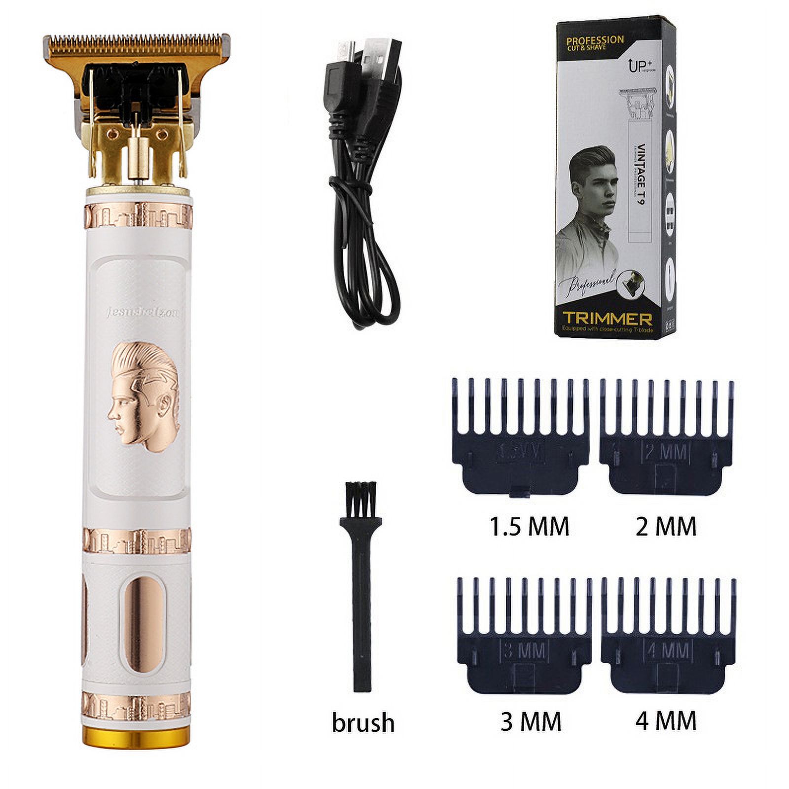 Electric Hair Clipper Waterproof Beard Trimmer Retro Oil Head Household