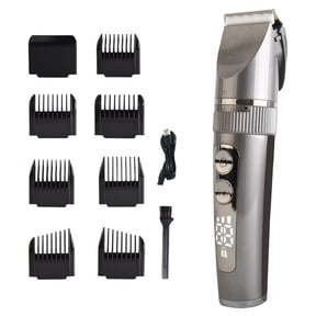Electric Hair Clippers for Men Quiet LED Display Cordless Rechargeable Hair Trimmers Set