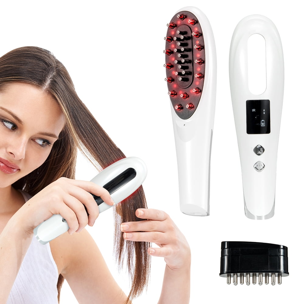 Electric Hair Growth Comb Hair Massage Comb, Red Light Scalp Massage
