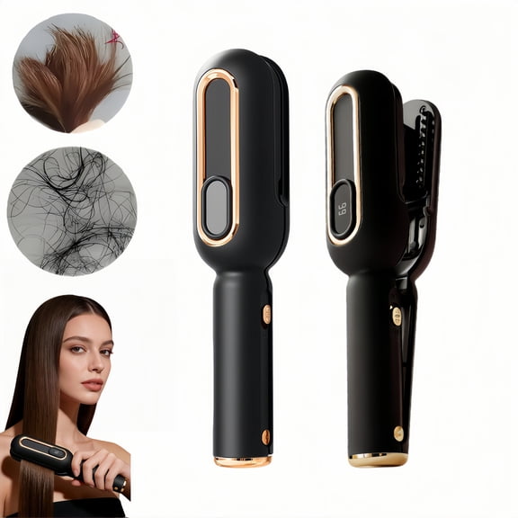 Electric Hair Split End Trimmer, Multi-Function Hair Clipper, Portable Hair Clipper for Dry, Brittle, Curly, Frizzy, Damaged, Household Hairdressing Tools for Woman, Black