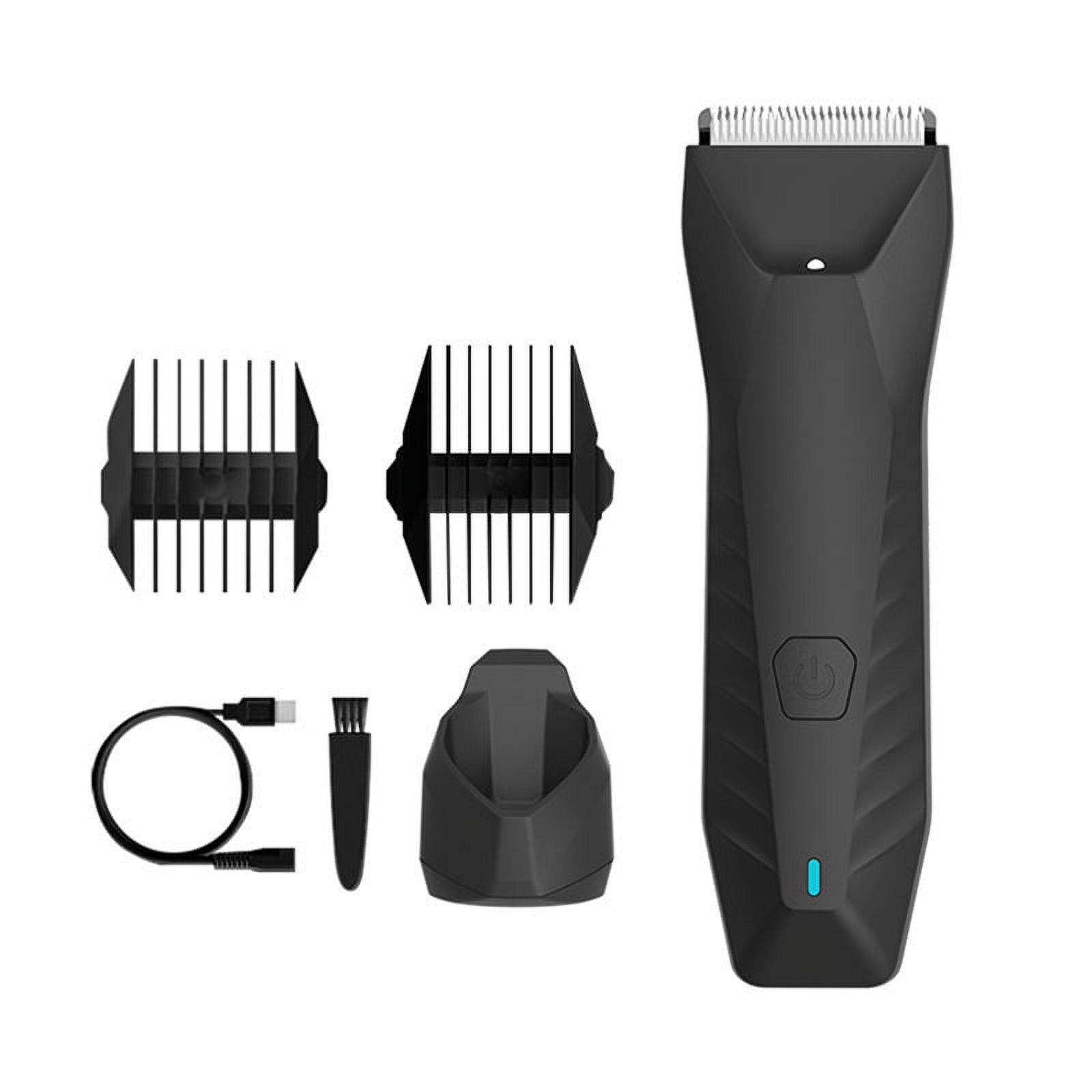 Electric Hair Trimmer LED Shaver for Men Body Groomer Groin&Ball Pubic