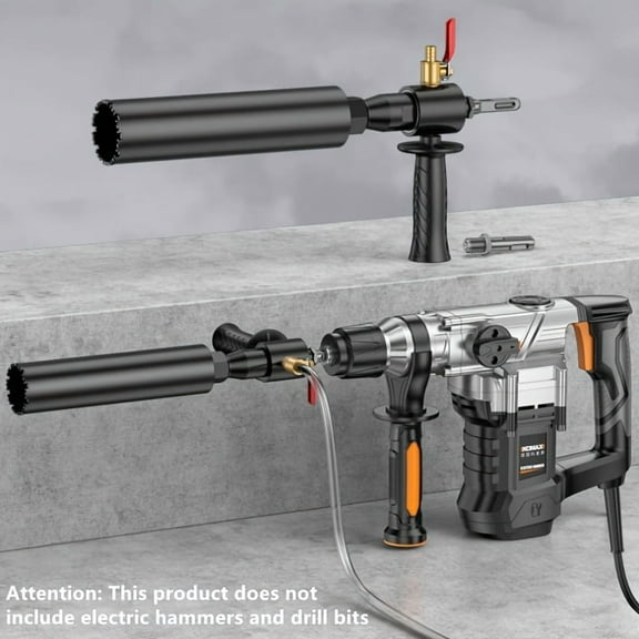 Electric Hammer Adapter Set - SDS-PLUS/SQUARE Drill Bit Converter with Water Adding Device & M22 Threaded Shank for Power Tools