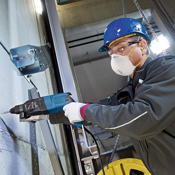 Electric Hammer Rotary Hammer Chisel Drill for Concrete, 1600 W, 13 Pieces Chisel Tools for Rotary Hammer, for Home Reconstruction, Decoration