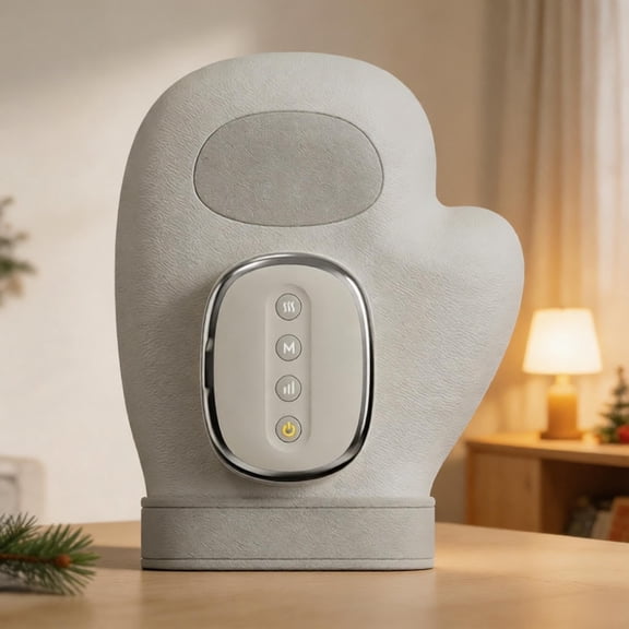Electric Hand Massager With Heat, 360 Air Wave Compression, Cordless Portable Massager for Pain Relief, Sore Fatigued Hands and Wrists, Home & Office Use
