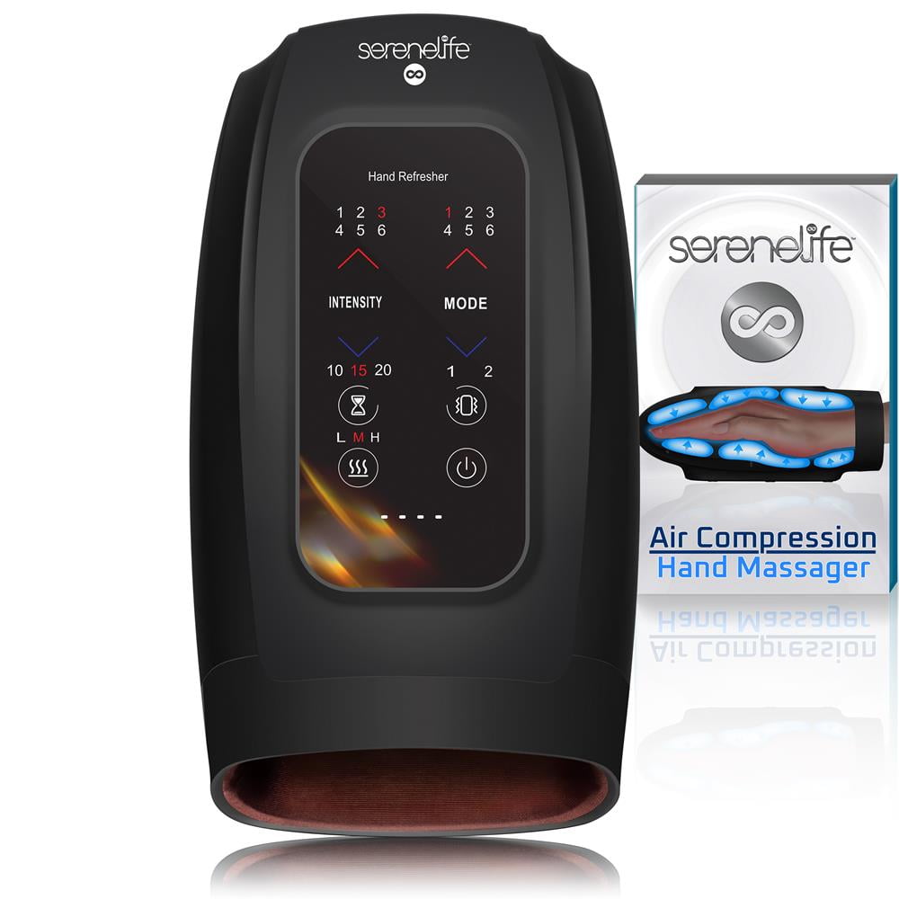 Electric Hand Massager with Heat & Compression – 6 Modes, 6 Intensity ...