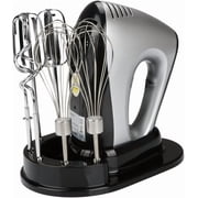 Electric Hand Mixer,300W Electric Egg Beater Hand Mixer Milk Frother Cream Foam Maker Whisk,with 5 Speeds & 6 Stainless Steel Attachments Perfect for Baking & Whisking