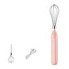 Electric Hand Mixer Egg Beater JY-006, Powerful Cream Whisk for Cake Baking, Handheld Kitchen Stirring Rod Automatic Mixer for Whipping and Mixing Pink