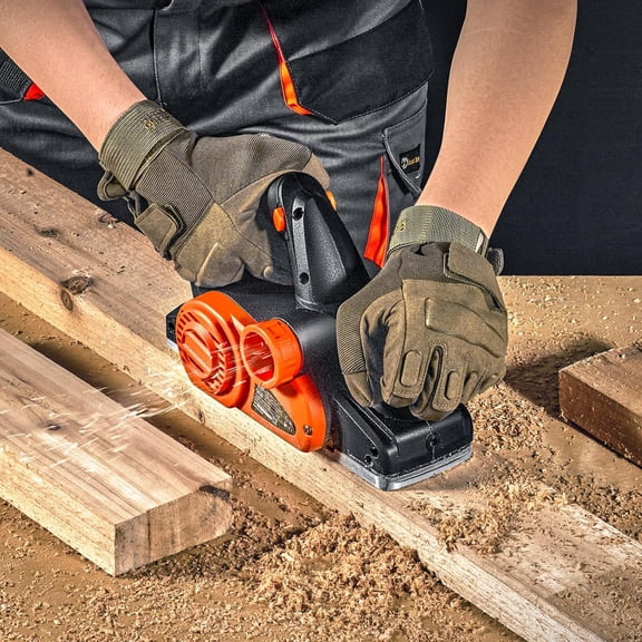 Electric Hand Planer, 3-1/4-Inch Cut Width, 16500 RPM High-Speed Powerful Electric Handheld Planers for Woodworking, Wood Chamfer , Smooth Finish Carpentry Tool, FCC-SDoC(710W)