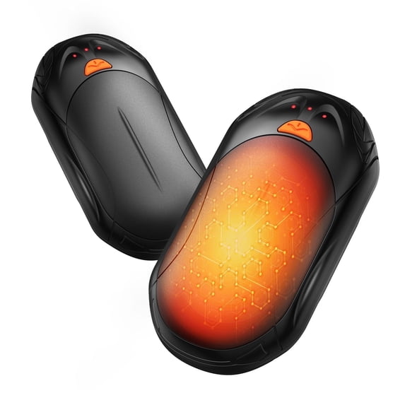 Electric Hand Warmers Rechargeable: 2 Pack 6000mAh USB Hand Warmer Reusable Portable Pocket Heater 3 Heating Modes Rechargeable Hand Warmer - Tech Gifts for Men Women Camping